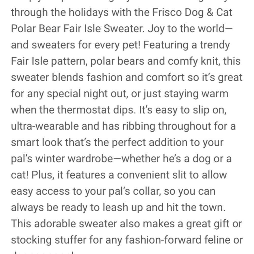 DOG Sweater, size Large (Too big for cats) - Picture 5 of 11